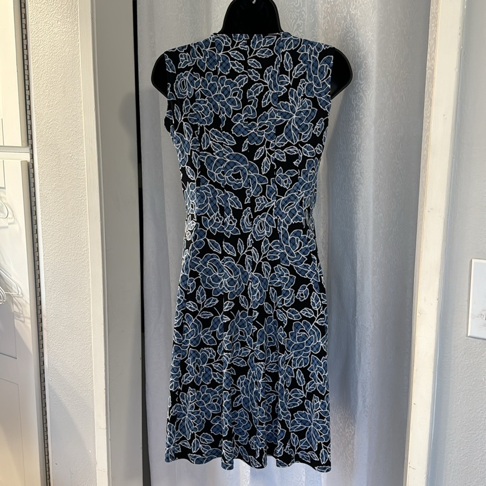 PERCEPTION PETITE EMBOSSED PRINT DRESS Sz:SP - Picture 2 of 8